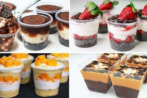 4 Easy No Bake Dessert Cup Recipe | Eggless Dessert Idea | Yummy