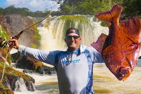 WORLDS MOST REMOTE BOW-FISHING TRIP! {Catch Clean Cook} Hunting Wild Pacu with a Bow