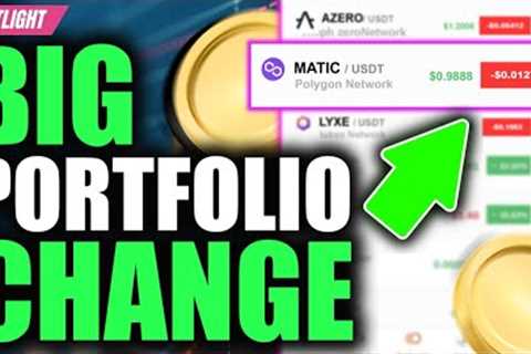 BIG ALTCOIN PORTFOLIO CHANGE For BIG GAINS 🤯