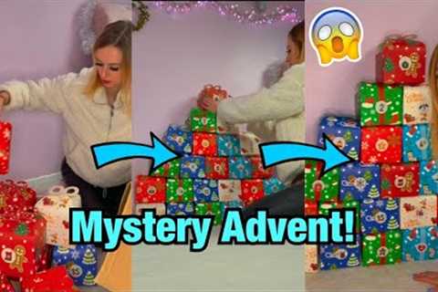 [ASMR] 25 MYSTERY CHRISTMAS CALENDAR BOXES 2021!!😱✨*SATISFYING UNBOXING!*🎁 #Shorts
