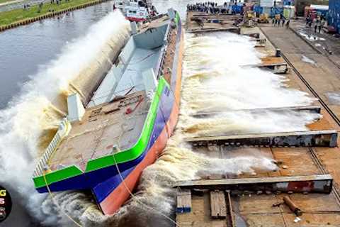 Incredible Big Ship Launch FAILS &amp; CLOSE CALLS Caught On Camera | Total Idiots At Work