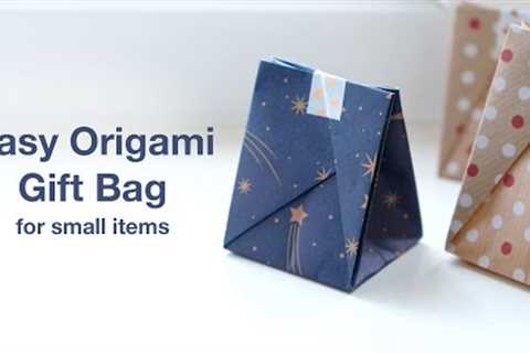 Simple and easy Origami gift bag for small present (Traditional)