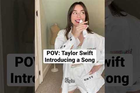 Taylor Swift Song Introductions #parody #skit #taylorswift