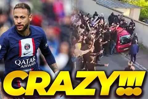 CRAZY PSG FANS PROTEST OUTSIDE NEYMAR'S HOUSE