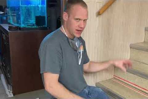 Carpet installation on steps