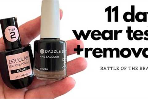 Dazzle Dry vs. Douglas!  11 day wear test results &amp; removal.