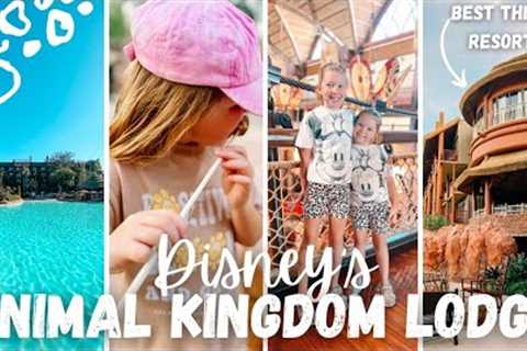 THE BEST THEMED RESORT IN DISNEY WORLD?! 🦒🧡 2 nights at animal kingdom lodge + resort hopping ✨
