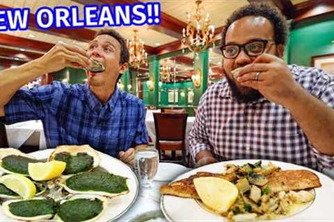 New Orleans - HUGE FOOD TOUR!! Green Oysters, Mufuletta, Jambalaya, + Po’boys!!