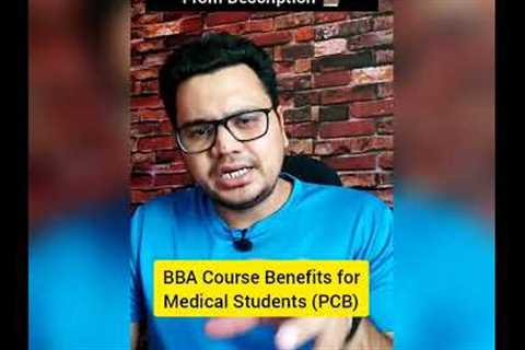 Medical Career options After 12th 🔥🔥 | BBA After 12th PCB 🔥🔥 | BBA from Science Benefits ✅ |..