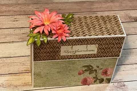 TUTORIAL STATIONERY GIFT BOX STAMPERIA SPRING BOTANIC SHELLIE GEIGLE JS HOBBIES AND CRAFTS