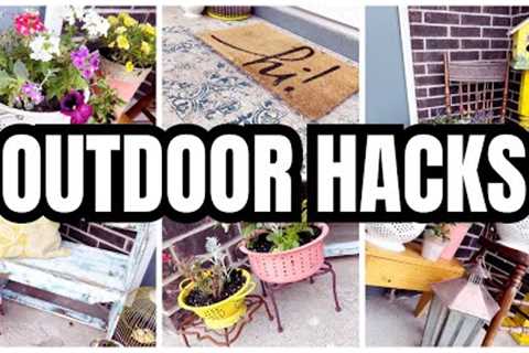 EASY outdoor DIY projects - Tons of outdoor decor inspiration
