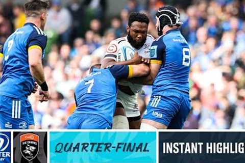 Leinster v Cell C Sharks | Instant Highlights | Quarter-Final | URC 2022/23