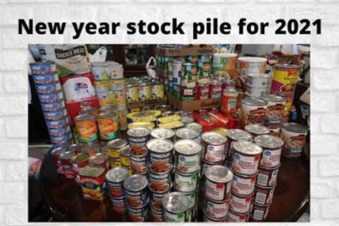 EMERGENCY FOOD STORAGE// PREPPER PANTRY STOCK PILE  HAUL 2021