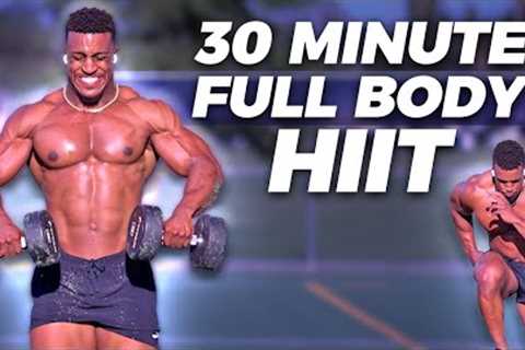 INTENSE 30 Minute Full Body Workout | (Dumbbells Only) Burn Fat &amp; Build Muscle