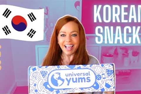 UNIVERSAL YUMS KOREAN SNACKS SEPTEMBER 2022 UNBOXING | INTERNATIONAL SNACK SUBSCRIPTION BOX