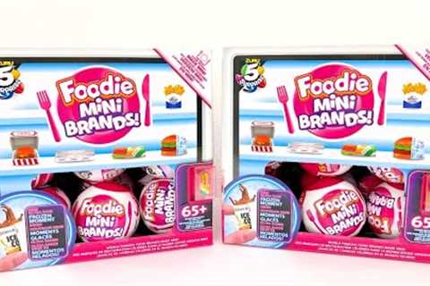 FOODIE MINI BRANDS UNBOXING 2 FULL BOXES