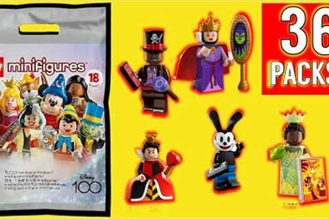 UNBOXING LEGO MINIFIGURES DISNEY 100 ANNIVERSARY BLIND BAGS!! 36 PACKS!!