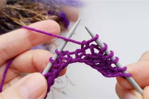 A new way of knitting. This is so beautiful and easy to follow. Knitting step by step