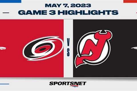 NHL Game 3 Highlights | Hurricanes vs. Devils - May 7, 2023