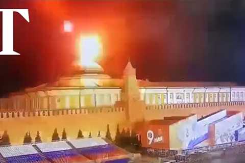 Video shows alleged Ukrainian drone strike on Moscow's Kremlin