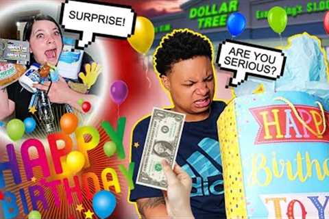 SURPRISING MY GIRLFRIEND FOR HER BIRTHDAY WITH DOLLAR GIFTS!! (PRANK)