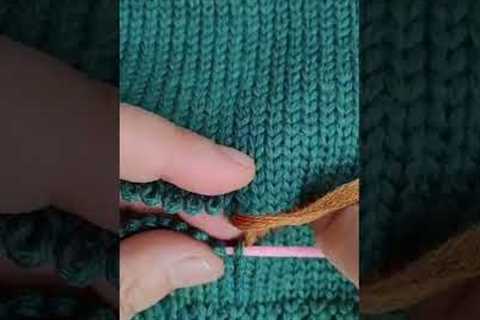 knitting tutorial easy - easy knit stitch patterns for beginners #shorts