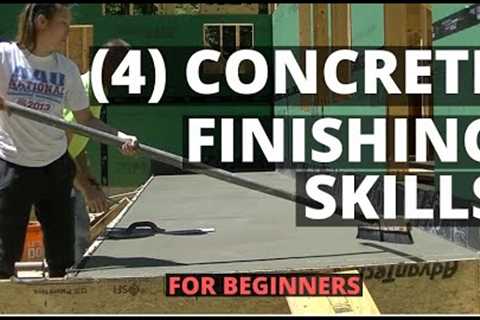 How To Finish Concrete (4 Basic Skills For Beginners)