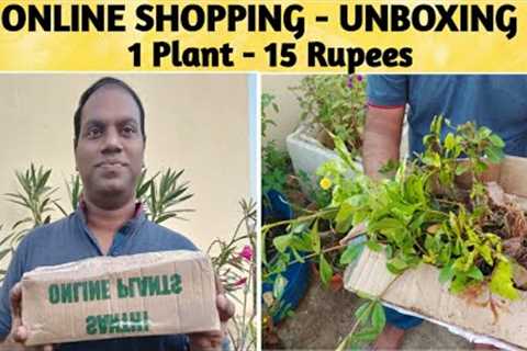 ONLINE SHOPPING | UNBOXING | 15 RS PLANTS