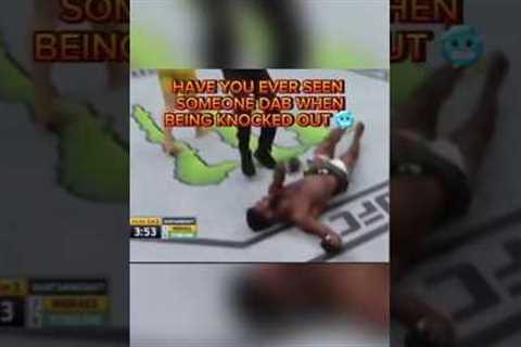 This won AWARD has the most AWKWARD KNOCKOUT MOMENT EVER in UFC/MMA fight #ufc287 #mma