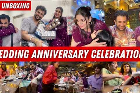 Our WEDDING ANNIVERSARY CELEBRATION | GIFT UNBOXING ❤️🥰