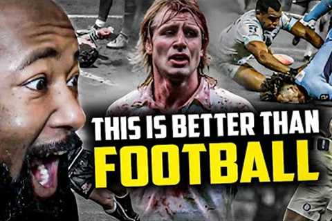 AMERICAN FIRST TIME WATCHING RUGBY| HARDEST HITS EVER ( REACTION)