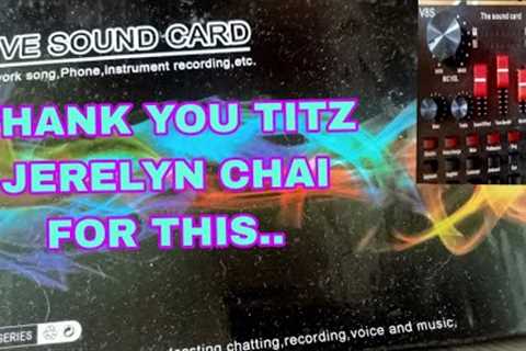 A Gift/Unboxing V8S Sound Card ,Thank you Jerelyn Chai #grateful #friends