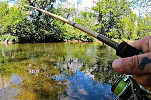 CREEK FISHING SMALLMOUTH BASS!!!(Bank Fishing)