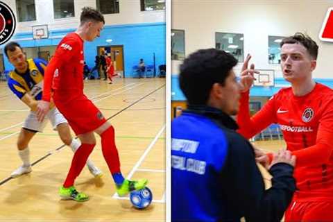 I Played in a PRO FUTSAL MATCH &amp; We Had a FIGHT! (Football Skills &amp; Goals)