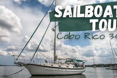 Full BOAT TOUR! Self-sufficient, off grid 37ft Liveaboard Bluewater Sailboat | Log 20