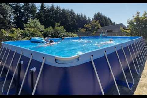 How To Install An Above Ground Pool - Every Step - From Ground Prep To Swimming!