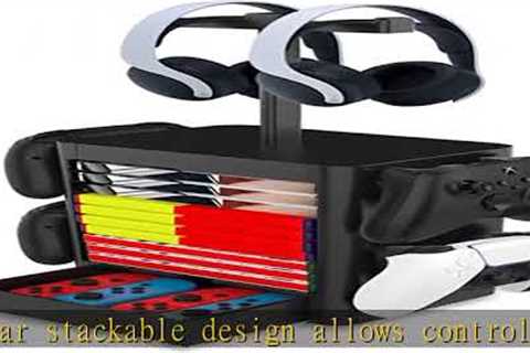 NexiGo Headset and Game Organizer (up to 10 Games) for PS5 PS4 Playstation/Xbox Series S &amp;..