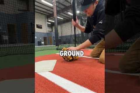 Baseball BAT Breaks in Baseball GLOVE
