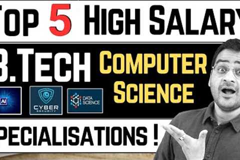 💥B.Tech CSE Top 5 Specializations💥 B.Tech Computer Science Best Career Options! #btech #btechjobs