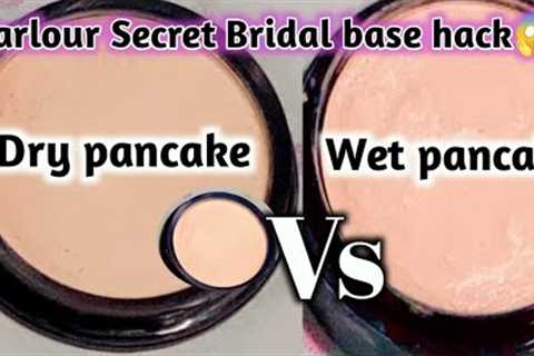 Dry pancake Vs Wet pancake||Parlour secret base|zoey vlog| #makeup #makeuptips