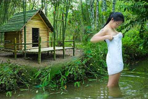 Full-video: 20 Days Building Cabin in the Bamboo Forest - Alone Determined from Start to Finish