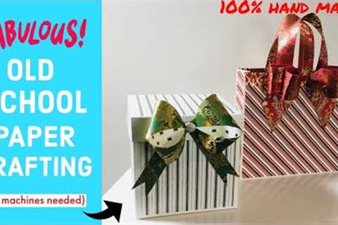 MAKE THE ABSOLUTE PRETTIEST GIFT BOX &amp; GIFT BAG ON YOUTUBE!! Great Way to Show Off Those Paper..