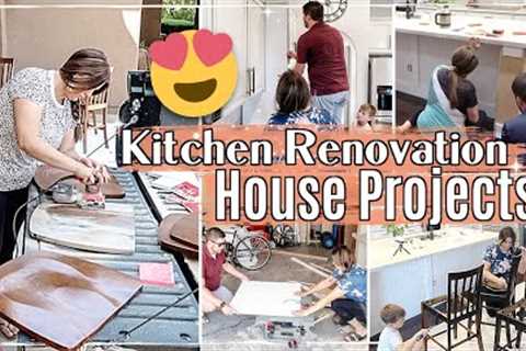 NEW HOUSE PROJECTS for our KITCHEN RENOVATION :: DIY Kitchen Island &amp; FBMP Chair Flip + More!