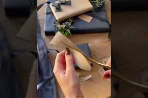 Paper bow | Gift raping idea | Quick and easy way to make paper bow