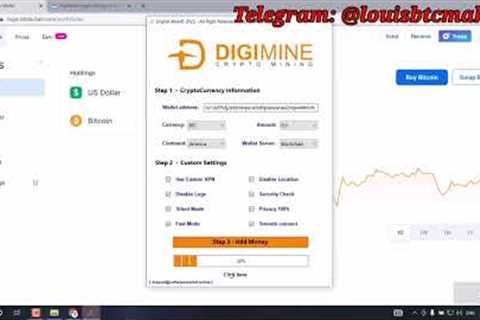 BEST BITCOIN MINER SOFTWARE 2022   0 5 BTC LIVE MINING PROOF   DIGIMINE CRYPTO MINER 2022
