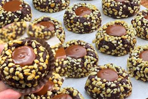Quick and Easy No-Bake Caramel Filled Cookies Chocolate - Mother’s Day Special !