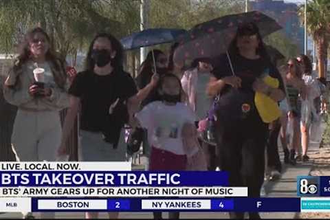 BTS concert slows traffic in Las Vegas
