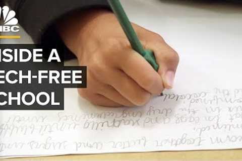 Inside A Tech-Free School Where Tech Executives Send Their Kids