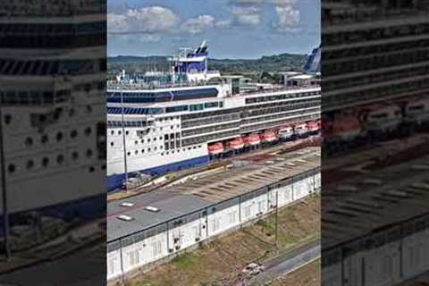 Transiting the Gatun Locks Panama Canal #cruise #travel