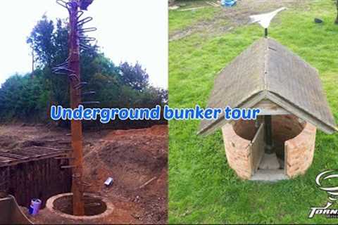 Underground bunker tour using ww2 well and shipping container buried in my back garden
